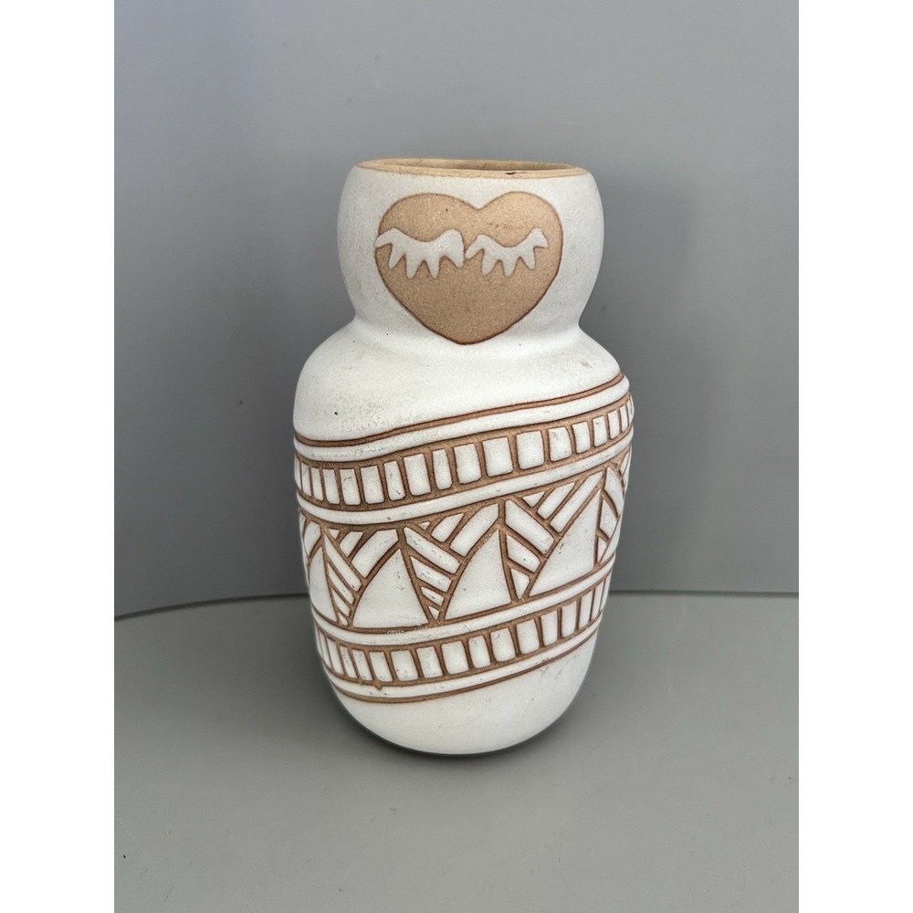 Vintage Anthropologie 5" Flower Bud Vase Hopi Shah Pottery Art Home Decor